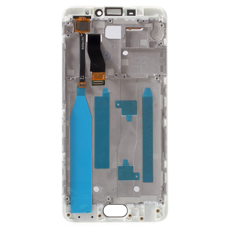 OEM LCD Screen and Digitizer Assembly + Frame for Meizu M5 Note - White-2