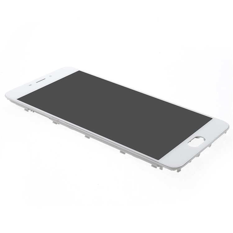 OEM LCD Screen and Digitizer Assembly + Frame for Meizu M5 Note - White-3