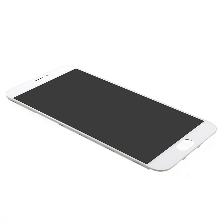 OEM LCD Screen and Digitizer Assembly + Frame Replacement for Meizu MX5 - White-3