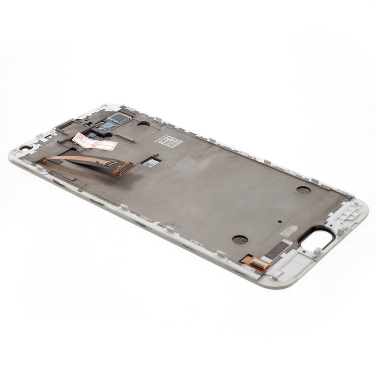 OEM LCD Screen and Digitizer Assembly + Frame Replacement for Meizu MX5 - White-4