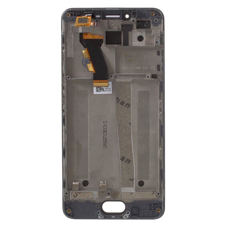 OEM LCD Screen and Digitizer Assembly + Frame Part Replacement for Meizu m3s - Black-2