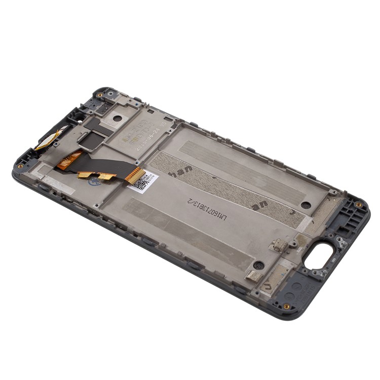 OEM LCD Screen and Digitizer Assembly + Frame Part Replacement for Meizu m3s - Black-4