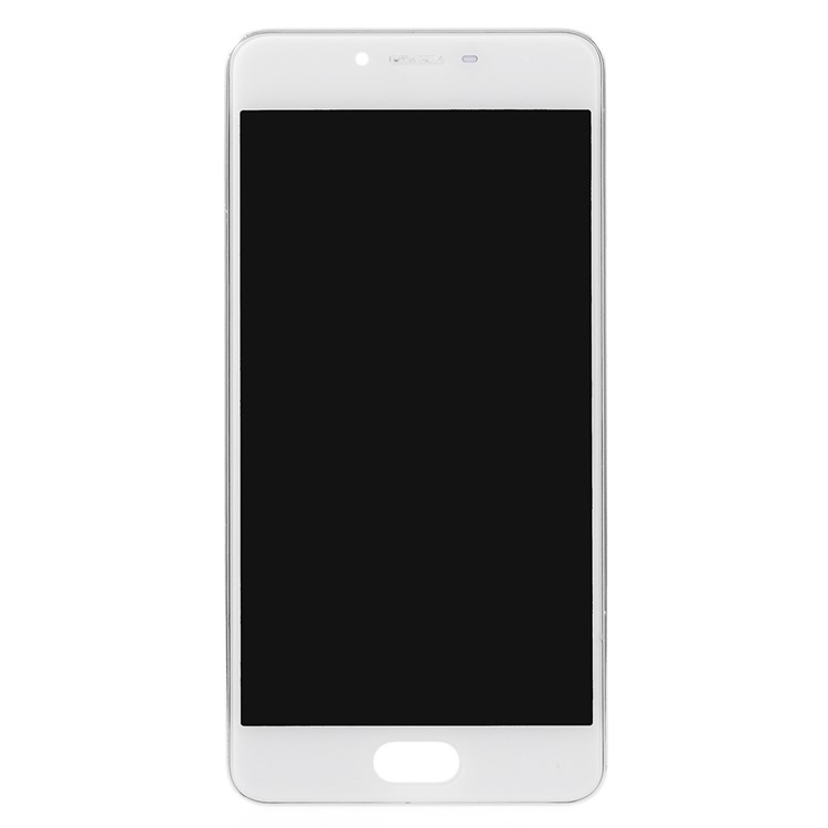 OEM LCD Screen and Digitizer Assembly + Frame Part Repair Part for Meizu m3s - White-1