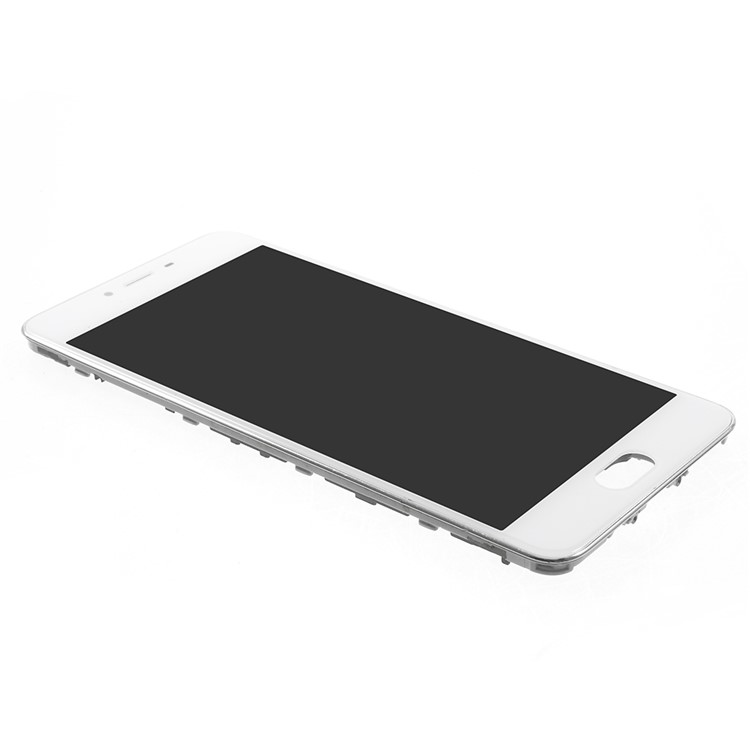 OEM LCD Screen and Digitizer Assembly + Frame Part Repair Part for Meizu m3s - White-3