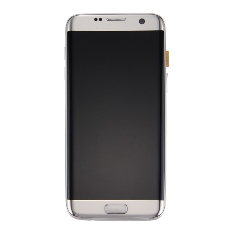 OEM Screen and Digitizer Assembly + Frame + Small Parts Replacement for Samsung Galaxy S7 edge G935 - Silver Color-2
