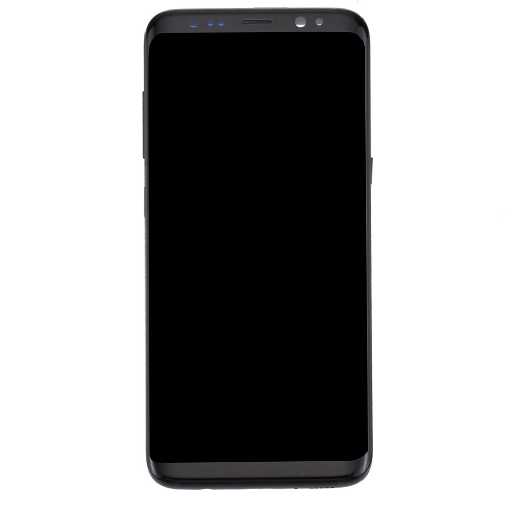 OEM -teilbildschirm Und Digitalisiererbaugruppe + Rahmen + Kleine Teile Für Samsung Galaxy S8 G950 - Schwarz