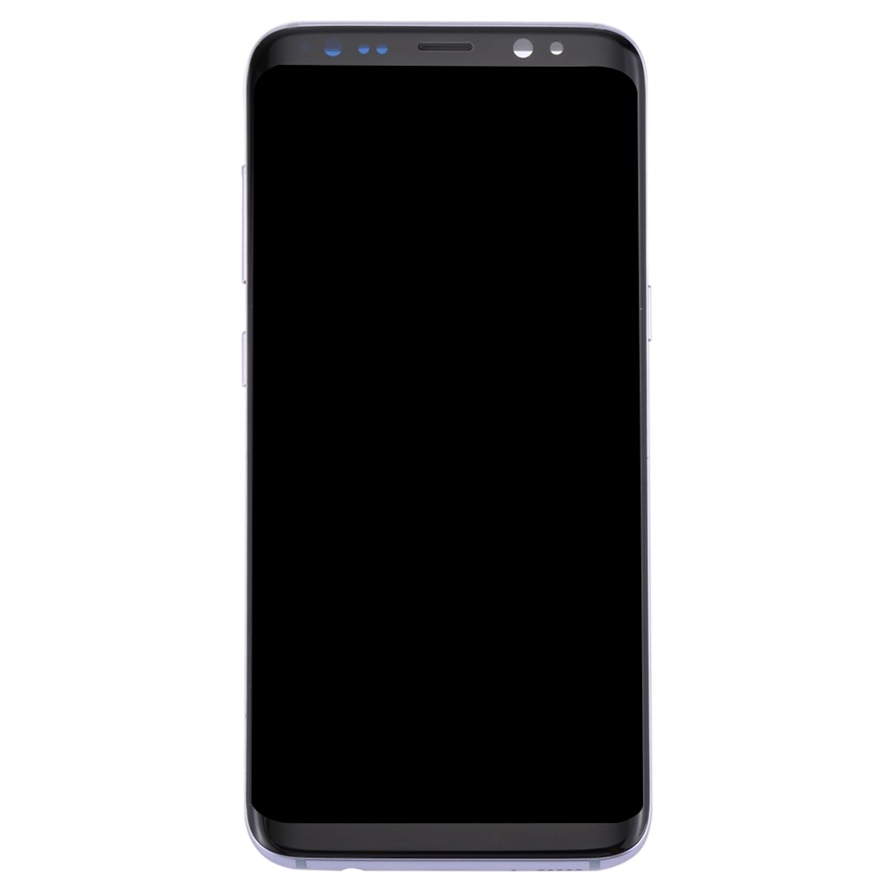 Oms Slame de Tela e Digitizador + Frame Com Peças Pequenas Para Samsung Galaxy S8 G950 - Orquídea Cinza