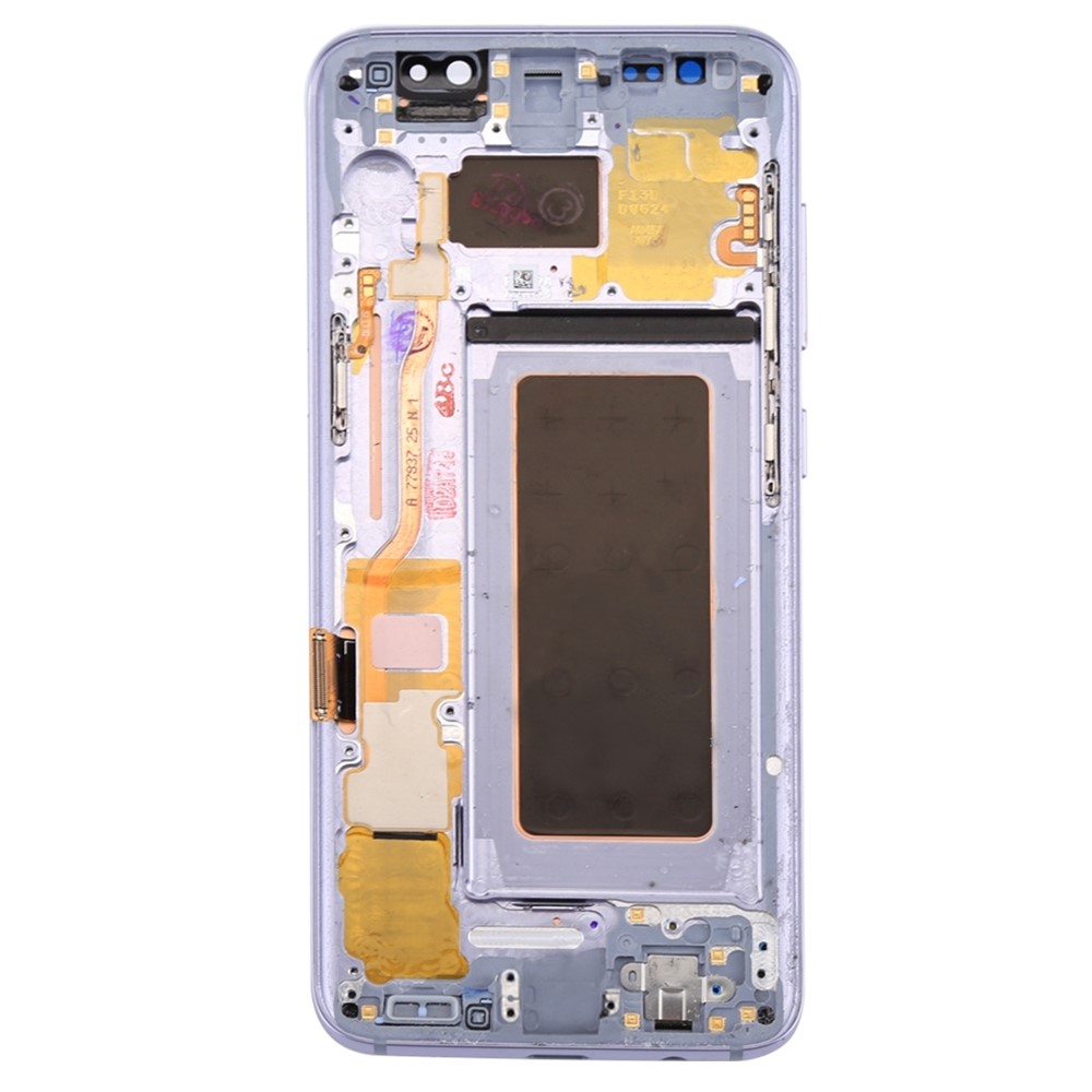 Oms Slame de Tela e Digitizador + Frame Com Peças Pequenas Para Samsung Galaxy S8 G950 - Orquídea Cinza