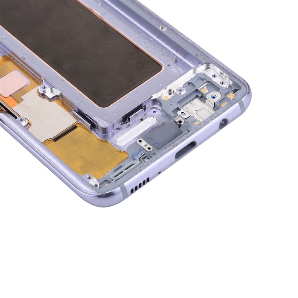 Assemblaggio di Schermo e Digitalizzatore OEM + Telaio Con Piccole Parti Per Samsung Galaxy S8 G950 - Orchid Grey