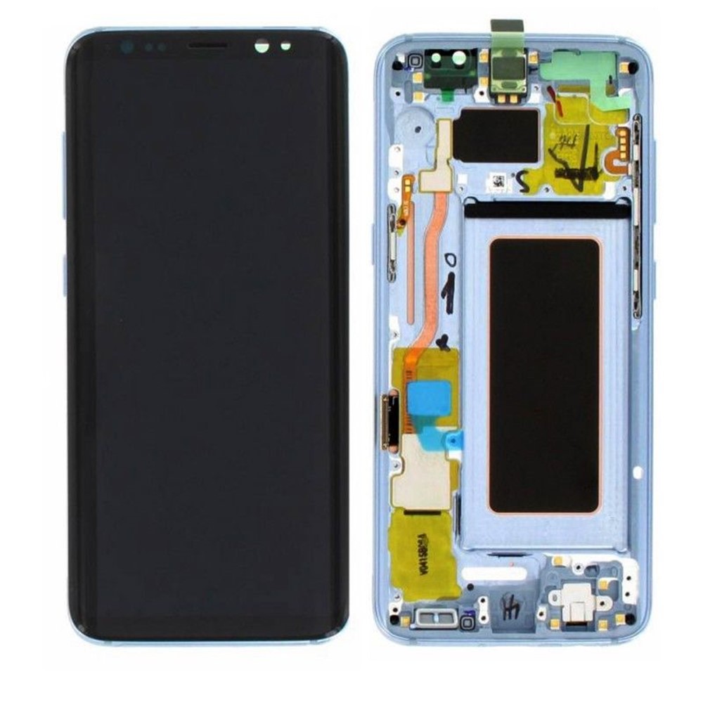 OEM Screen and Digitizer Assembly + Frame + Small Parts for Samsung Galaxy S8 G950 - Blue-1