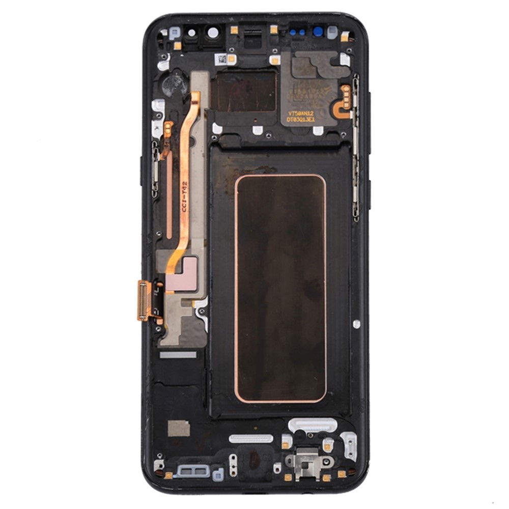 OEM Screen and Digitizer Assembly + Frame + Small Parts Replacement for Samsung Galaxy S8+ G955 - Black-3