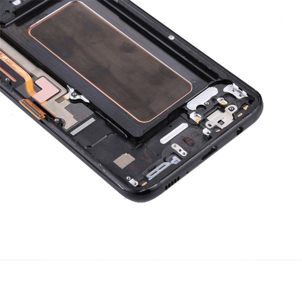 OEM Screen and Digitizer Assembly + Frame + Small Parts Replacement for Samsung Galaxy S8+ G955 - Black-4