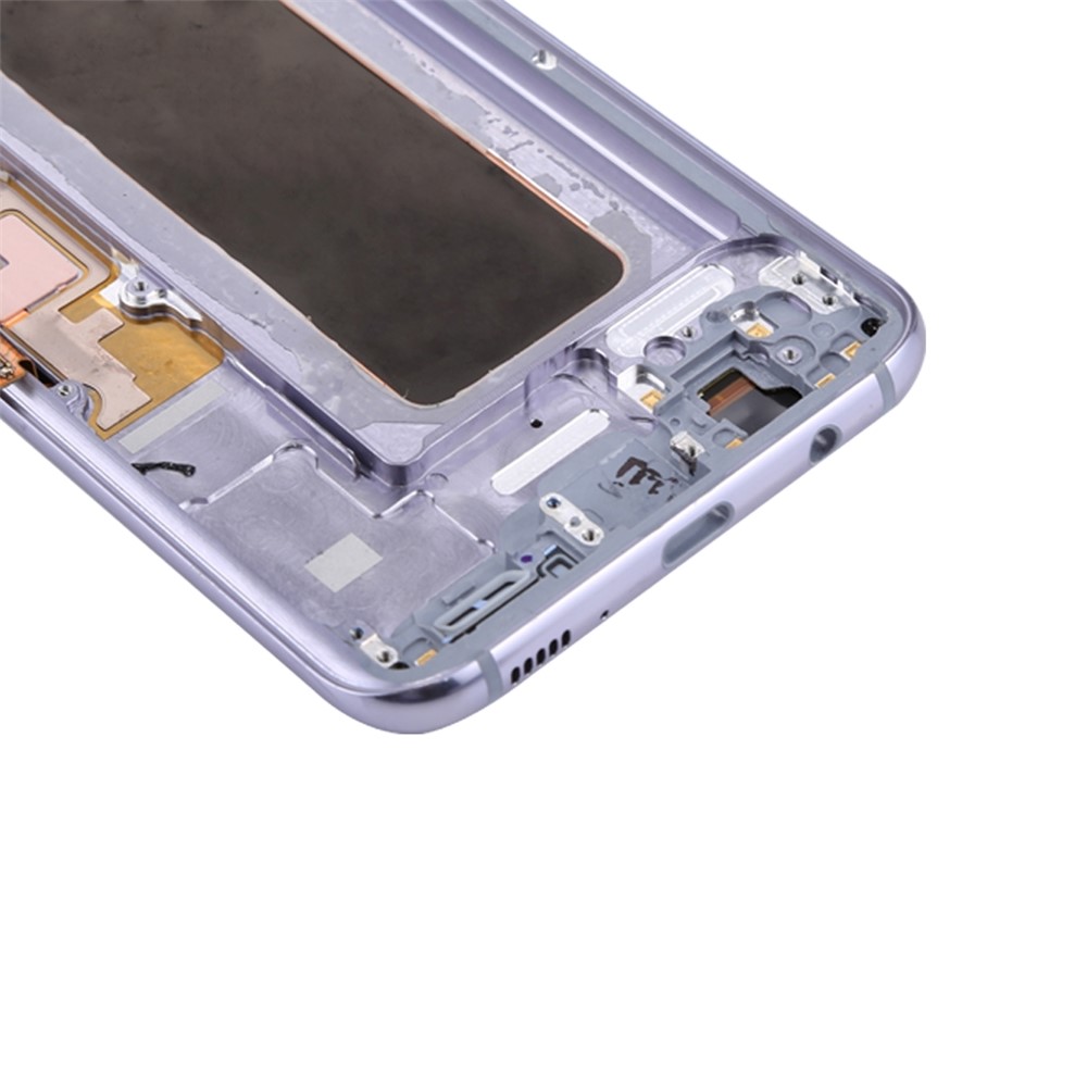 For Samsung Galaxy S8+ G955 OEM Part Screen and Digitizer Assembly + Frame + Small Parts - Silver Color-4