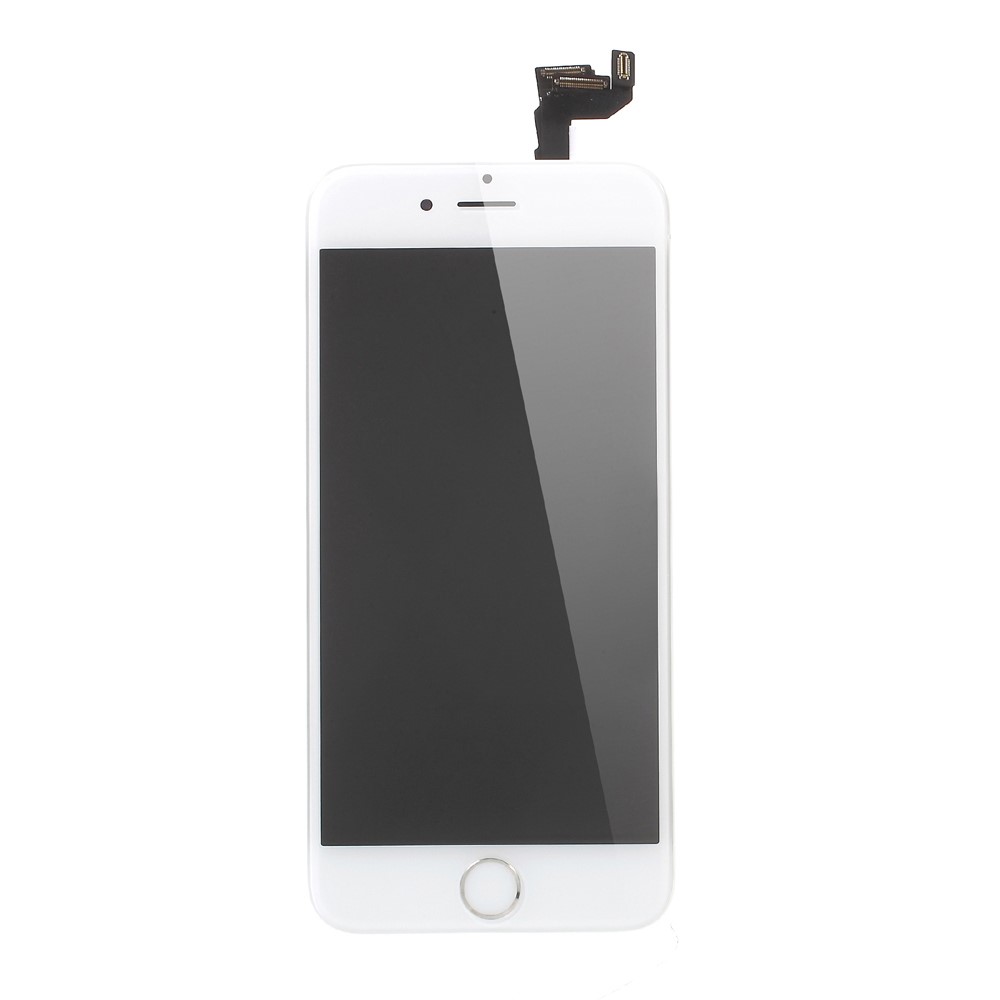 LCD Screen and Digitizer Assembly Replacement with Frame and Small Parts (Made by China Manufacturer) for iPhone 6 Plus - White-1