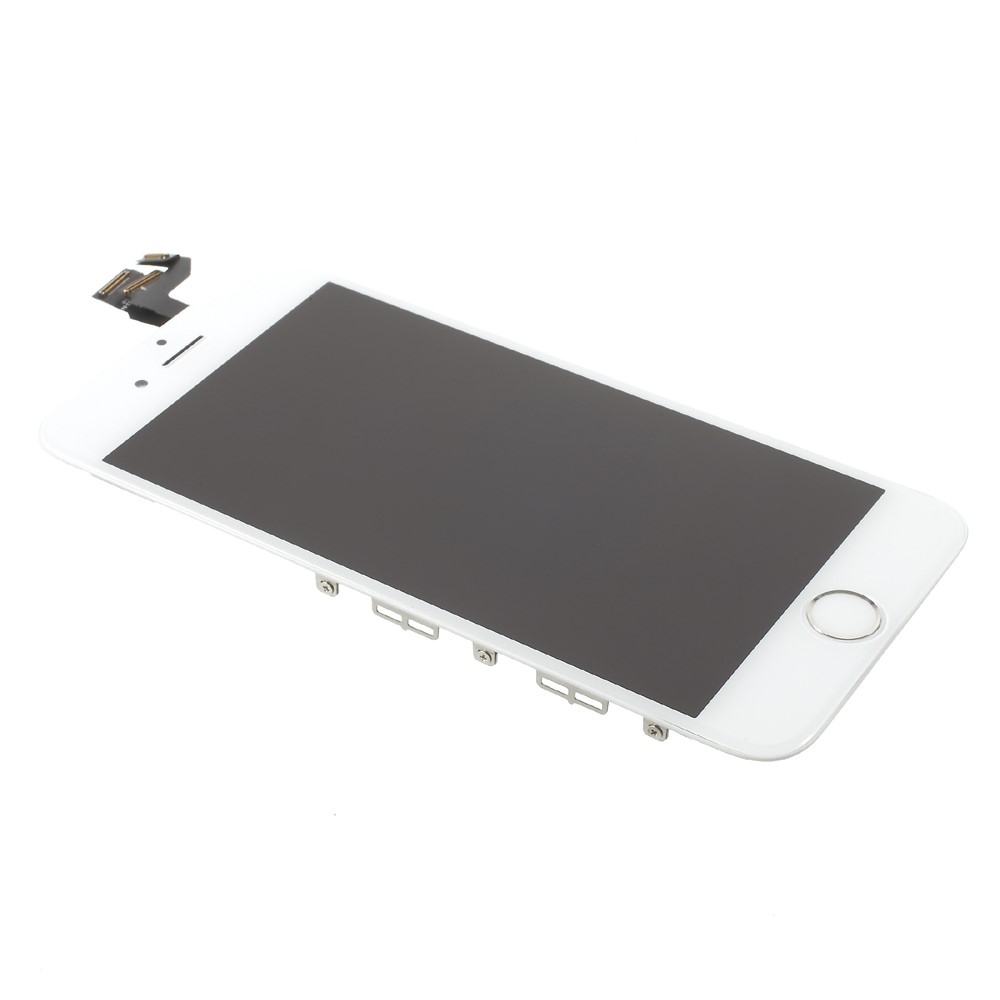 LCD Screen and Digitizer Assembly Replacement with Frame and Small Parts (Made by China Manufacturer) for iPhone 6 Plus - White-4
