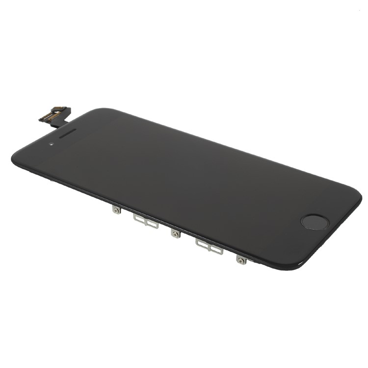 For iPhone 6s Plus LCD Screen and Digitizer Assembly with Frame and Small Parts (Non-OEM Screen Glass Lens, OEM Other Parts) - Black-4