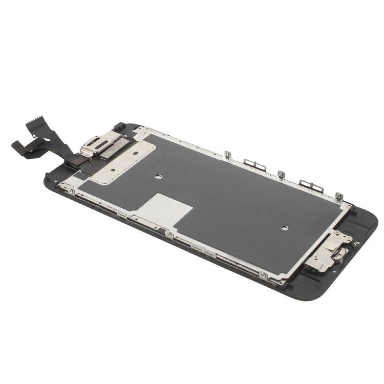 For iPhone 6s Plus LCD Screen and Digitizer Assembly with Frame and Small Parts (Non-OEM Screen Glass Lens, OEM Other Parts) - Black-5