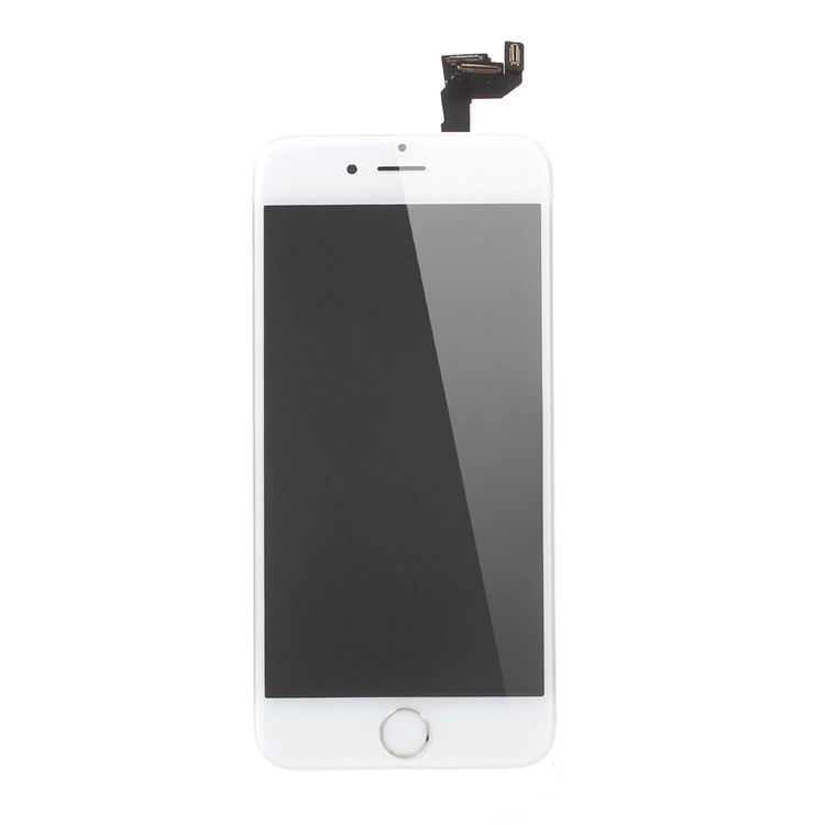 LCD Screen and Digitizer Assembly Replacement with Frame and Small Parts for iPhone 6s Plus (Non-OEM Screen Glass Lens, OEM Other Parts) - White-1