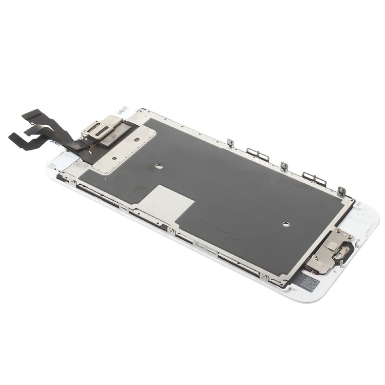 LCD Screen and Digitizer Assembly Replacement with Frame and Small Parts for iPhone 6s Plus (Non-OEM Screen Glass Lens, OEM Other Parts) - White-5