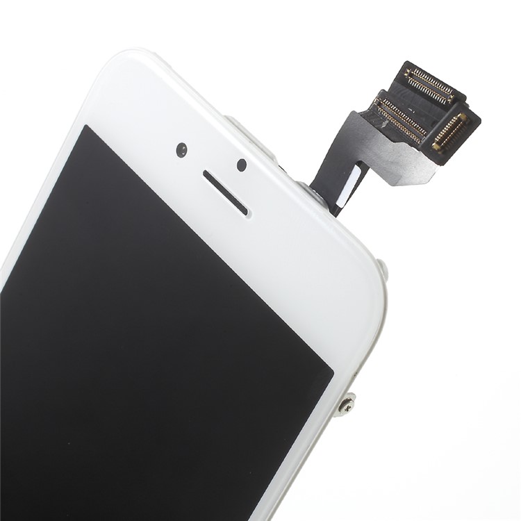 LCD Screen and Digitizer Assembly Replacement with Frame and Small Parts for iPhone 6s Plus (Non-OEM Screen Glass Lens, OEM Other Parts) - White-6