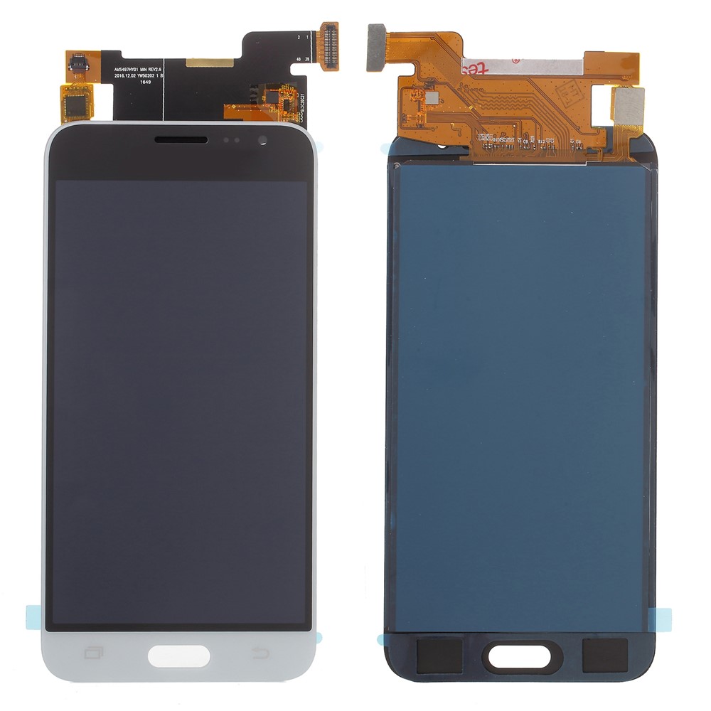 LCD Screen and Digitizer Assembly Replacement with Screen Brightness IC for Samsung Galaxy J3 (2016) - White-1