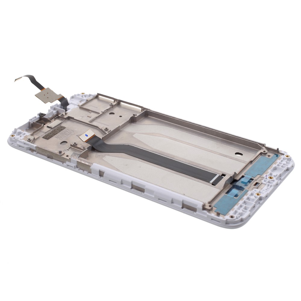 Ecrã LCD E Digitalizador Conjunto Com Armação (não-oem Lente De Vidro Da Tela, OEM Outras Partes) Para Xiaomi Redmi 5A - Branco-3