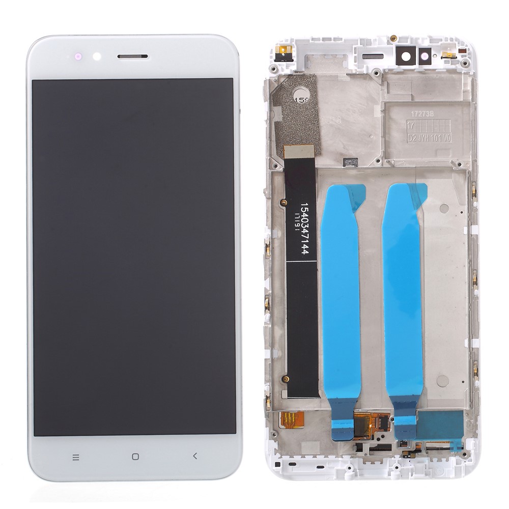 LCD Screen and Digitizer Assembly + Frame Replacement (without Logo) for Xiaomi Mi A1 / 5X - White