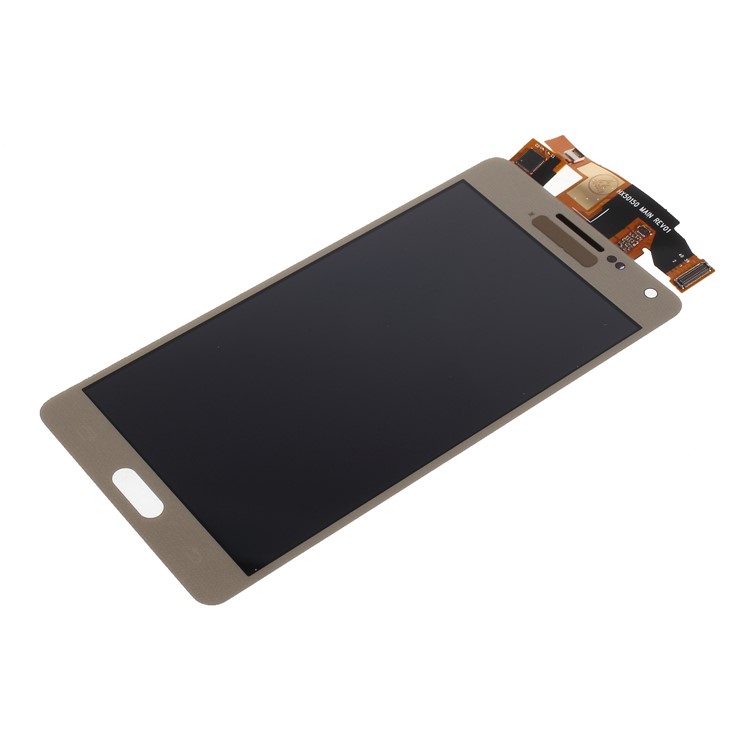 LCD Screen and Digitizer Assembly Part with Screen Brightness IC for Samsung Galaxy A5 SM-A500F (2014) - Gold-5