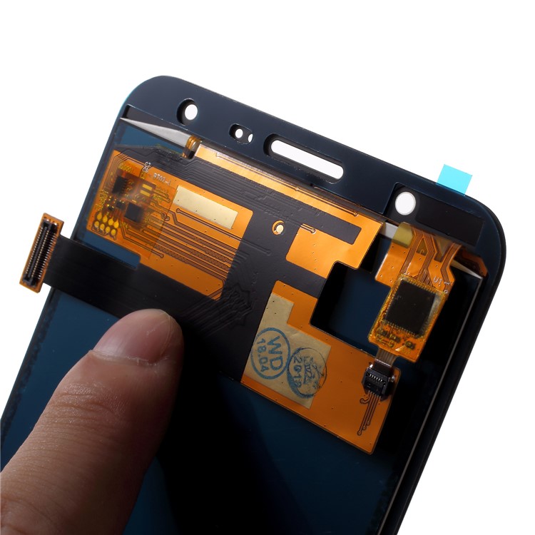 LCD Screen and Digitizer Assembly Replace Part with Screen Brightness IC for Samsung Galaxy J7 SM-J700F - White-5