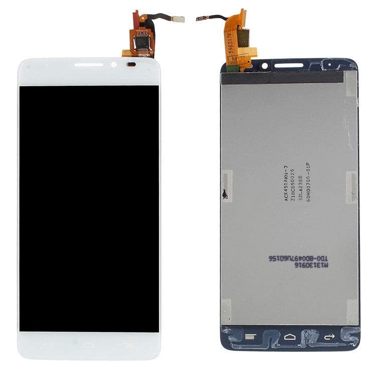 OEM LCD Screen and Digitizer Assembly Replace Part for Alcatel One Touch Idol X 6040 6040A 6040D 6040E - White-1