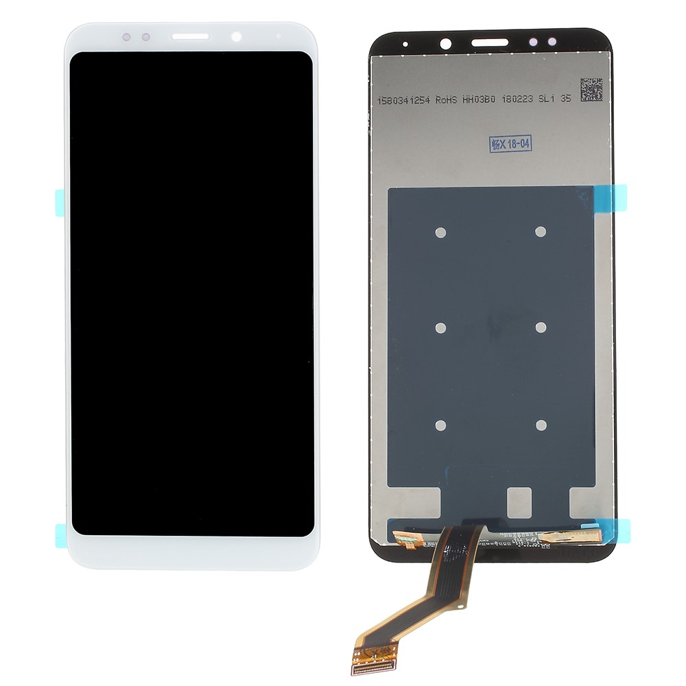 Montagem de Tela e Digitalizador LCD Para Xiaomi Redmi 5 Plus (China, Câmera Traseira de 12mp) - Branco