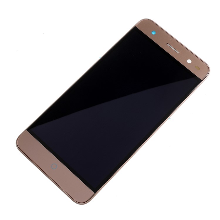 OEM LCD Screen and Digitizer Assembly + Frame Replace Part for ZTE V7 lite - Gold-2