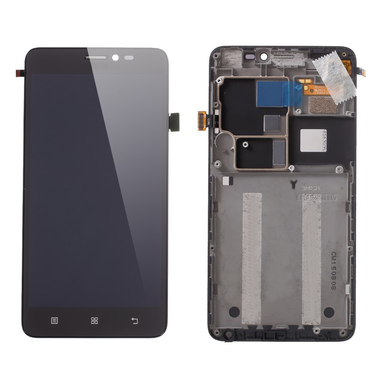 OEM for Lenovo S850 Screen and Digitizer Assembly + Frame Replacement Part - Black-1