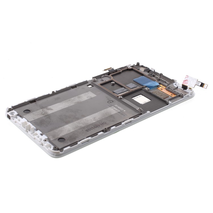 OEM Screen and Digitizer Assembly + Frame Replace Part for Lenovo S850 - White-4