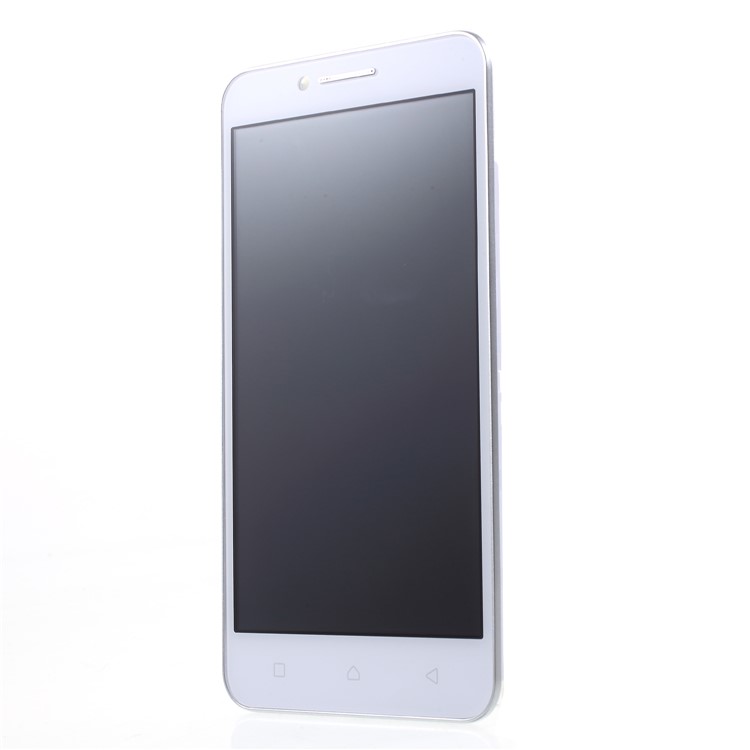 OEM LCD Screen and Digitizer + Assembly Frame Part for Lenovo A2020 - White-2
