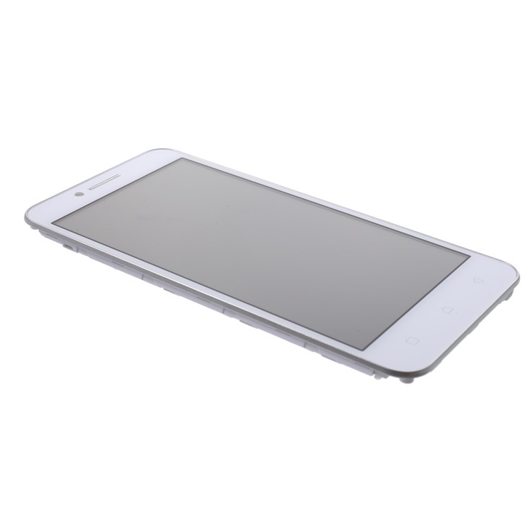 OEM LCD Screen and Digitizer + Assembly Frame Part for Lenovo A2020 - White-3