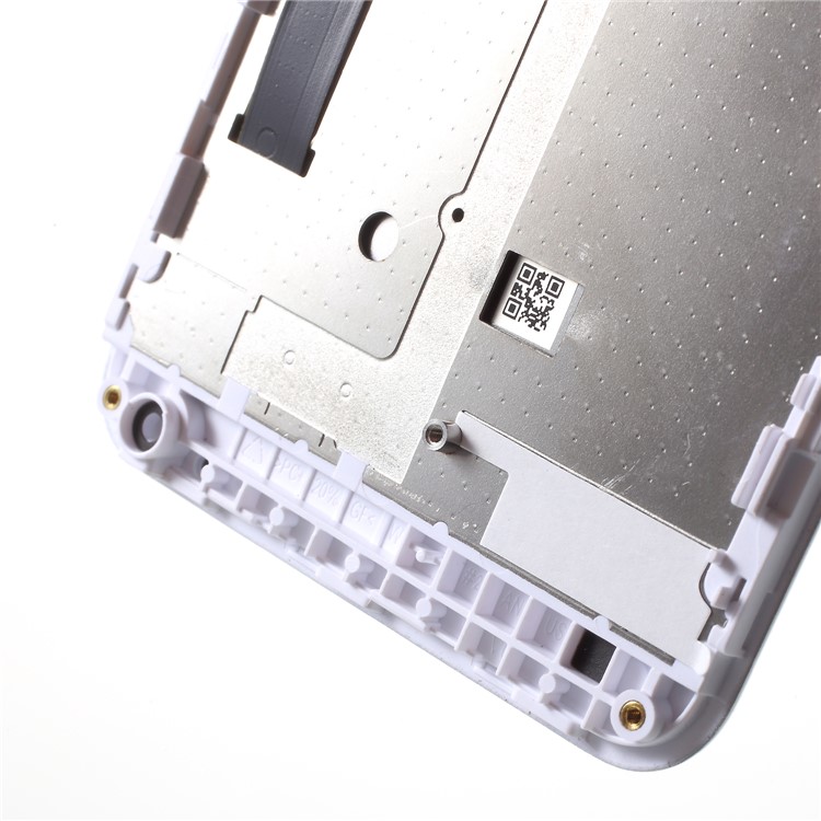 OEM LCD Screen and Digitizer + Assembly Frame Part for Lenovo A2020 - White-6