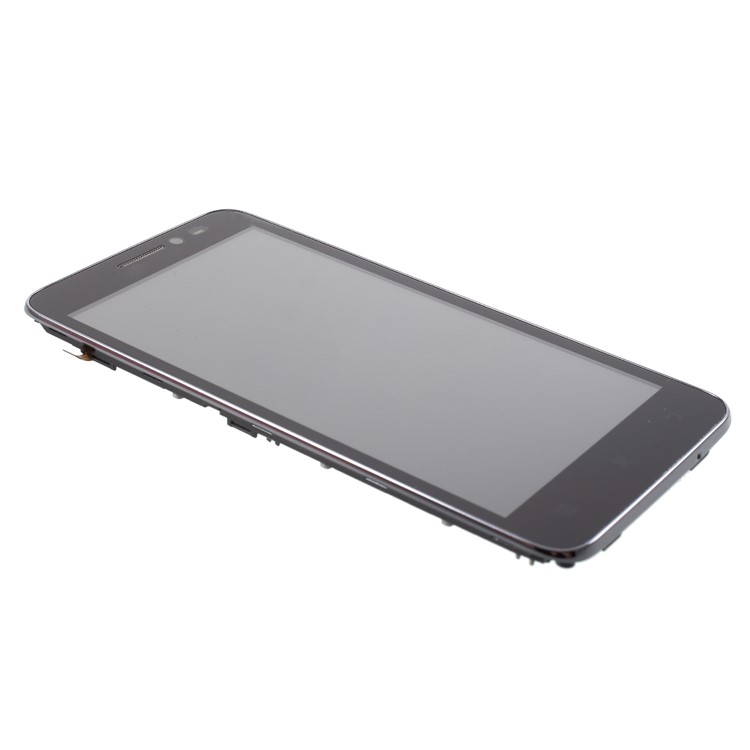 OEM LCD Screen and Digitizer Assembly with Front Housing for Lenovo A606 - Black-2