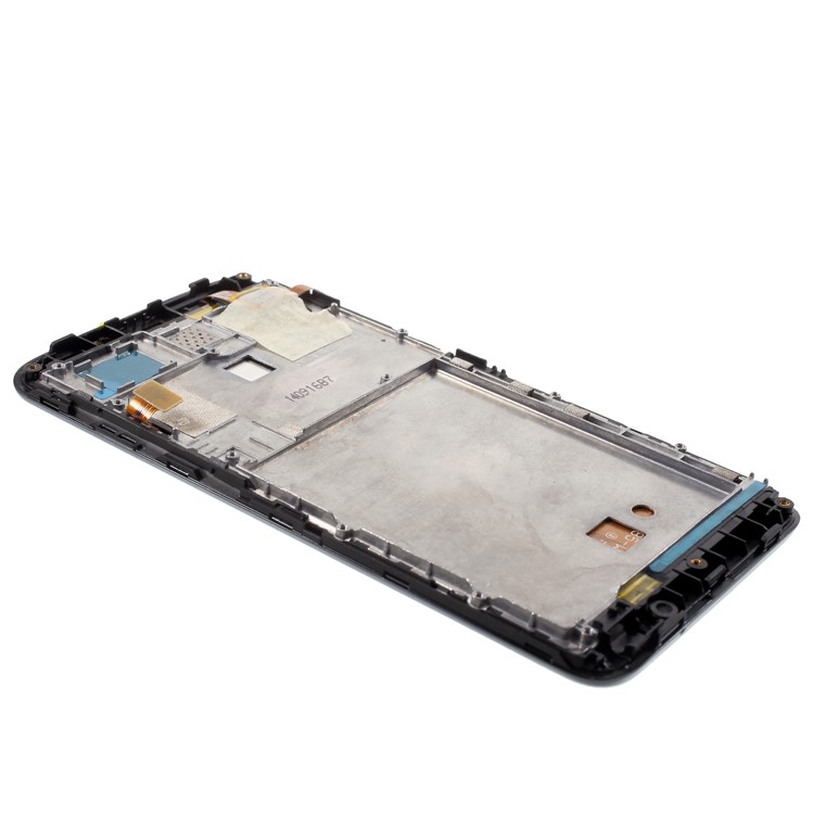 OEM LCD Screen and Digitizer Assembly with Front Housing for Lenovo A606 - Black-4