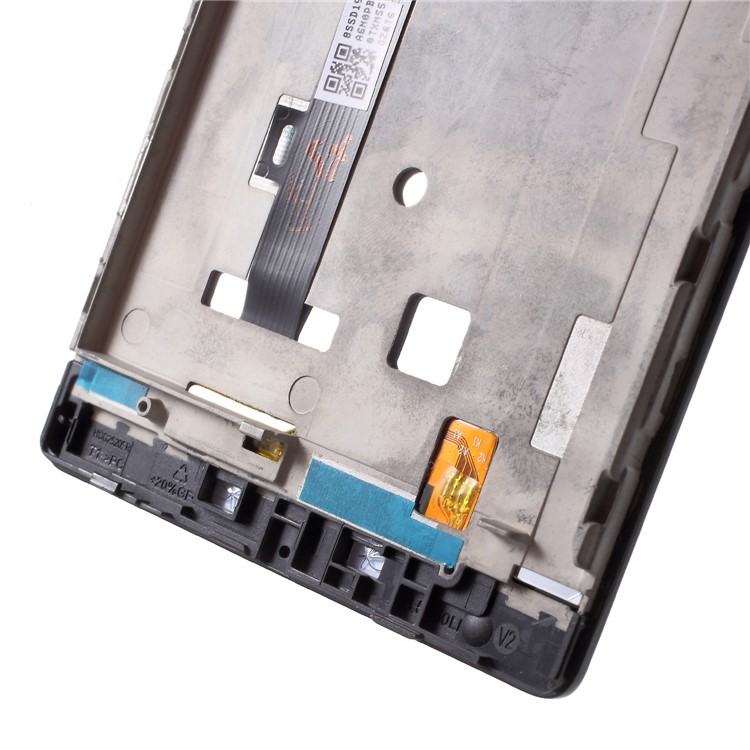OEM LCD Screen and Digitizer Assembly Part + Frame Replacement for Lenovo K80 / P90 - Black-4