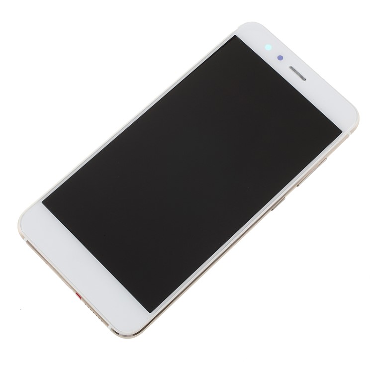 LCD Screen and Digitizer Assembly Part with Front Housing for Huawei P10 Lite - White/Grey-2