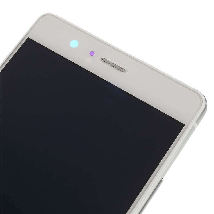LCD Screen and Digitizer Assembly + Frame Replace Part for Huawei P9 Lite - White-9