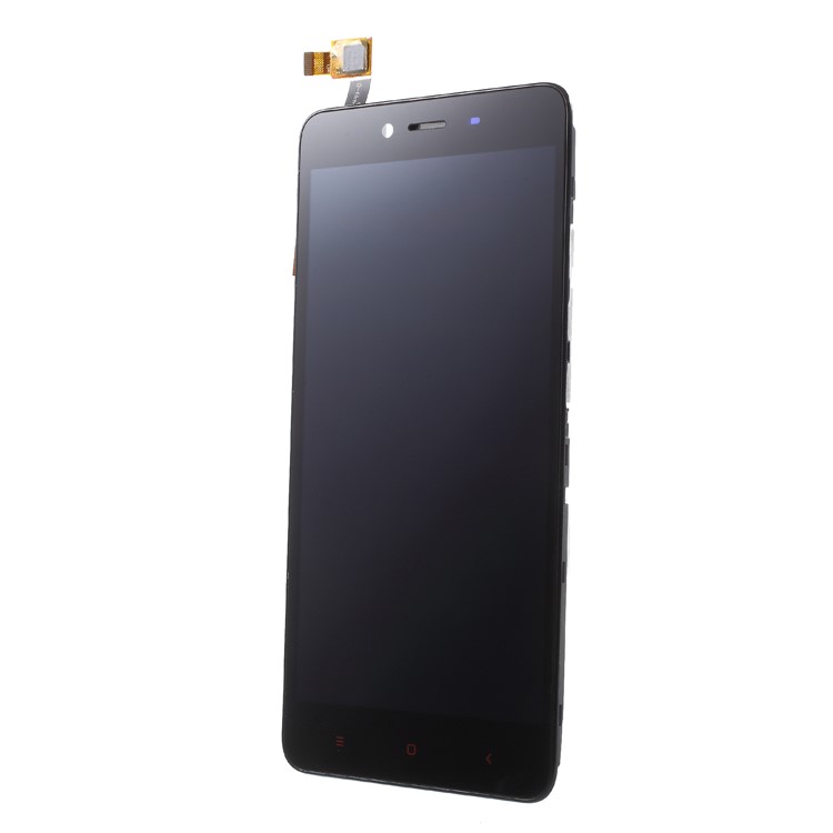 LCD Screen and Digitizer Assembly + Frame Replace Part (Non-OEM) for Xiaomi Redmi Note 2 - Black-2