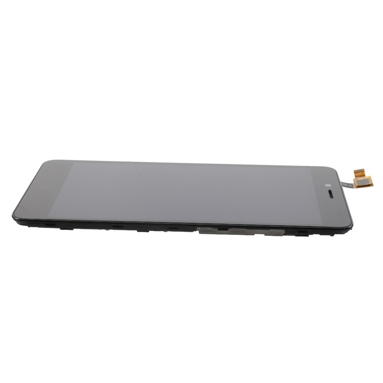 LCD Screen and Digitizer Assembly + Frame Replace Part (Non-OEM) for Xiaomi Redmi Note 2 - Black-4