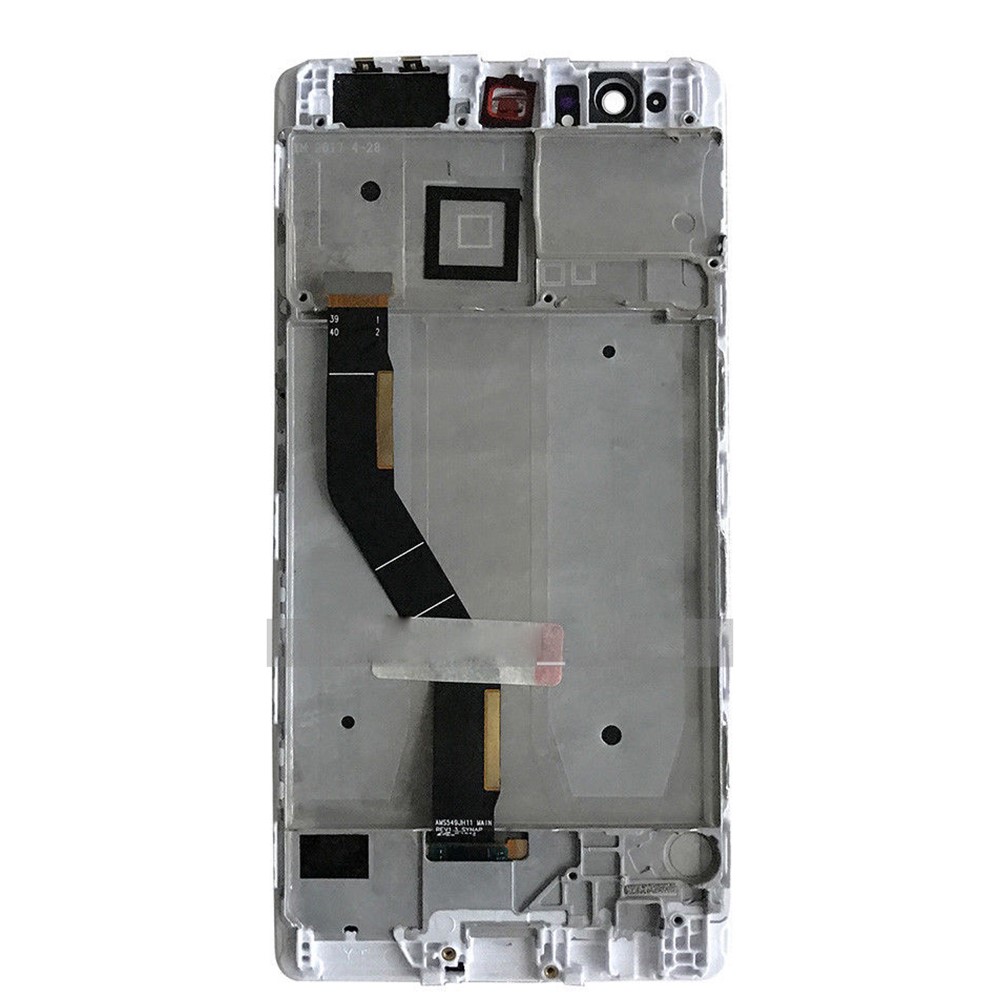 LCD Screen and Digitizer Assembly + Frame Part for Huawei P9 Plus - White-3