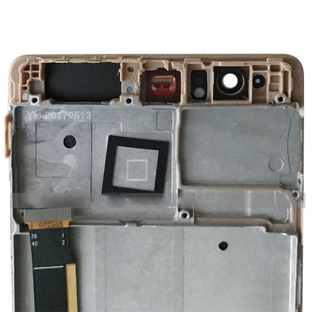 LCD Screen and Digitizer Assembly + Frame Replacement for Huawei P9 Plus - Gold-5