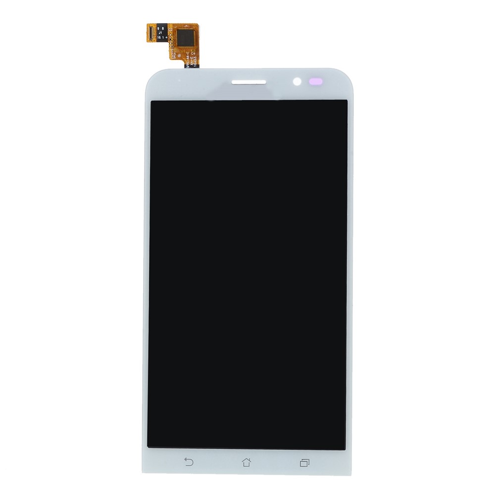 LCD Screen and Digitizer Assembly + Frame Replace Part for Asus Zenfone Go ZB552KL - White-1