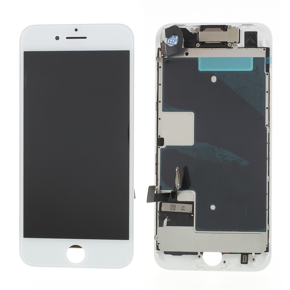 For iPhone 8 4.7-inch LCD Screen and Digitizer Assembly + Frame + Small Parts (Made by China Manufacturer, Century Tech Glass, ESR+Full View) - White-1