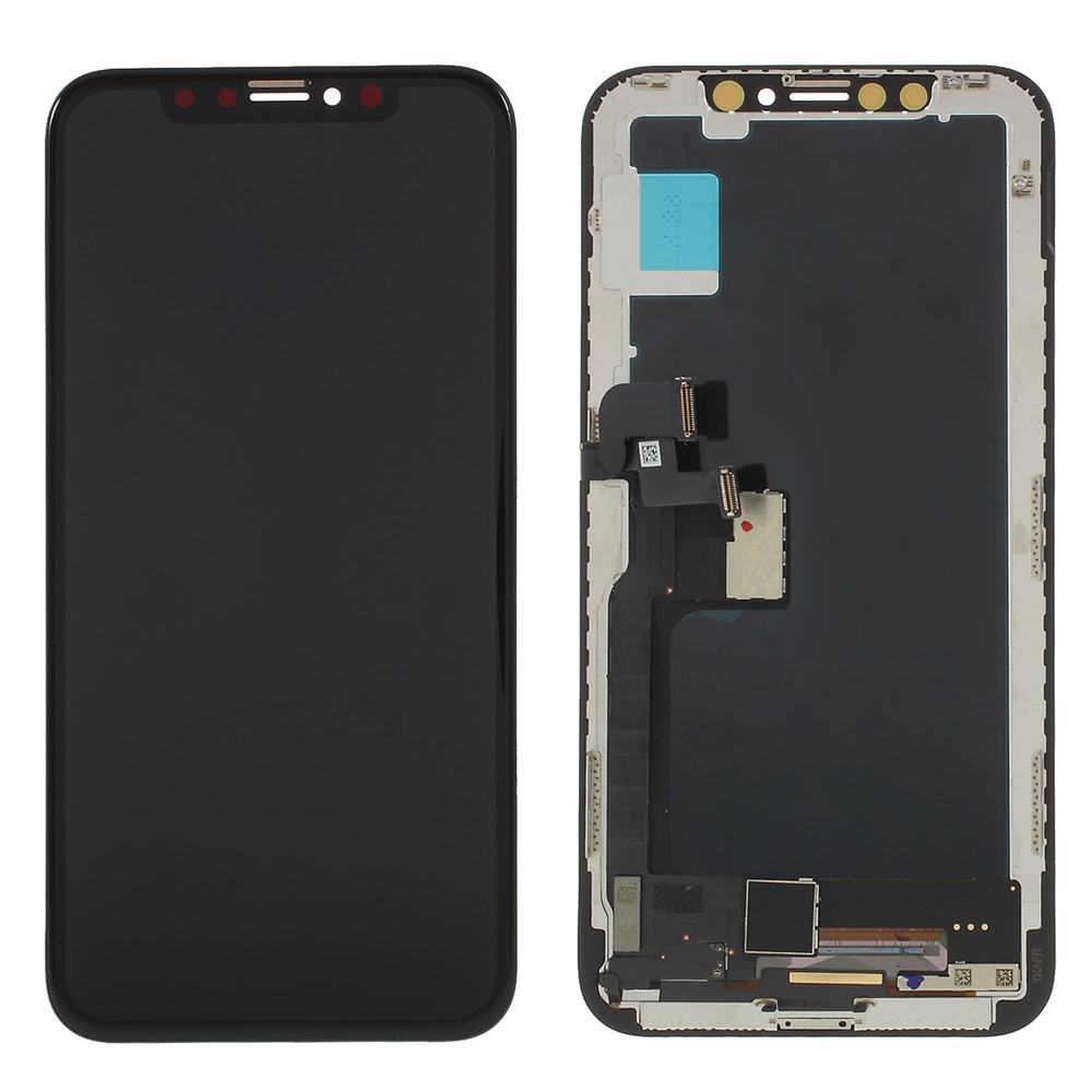 Tela De LCD E Montagem De Digitalizador Com Parte De Reparo De Quadro Para O Iphone X (versão TFT) - Preto-1