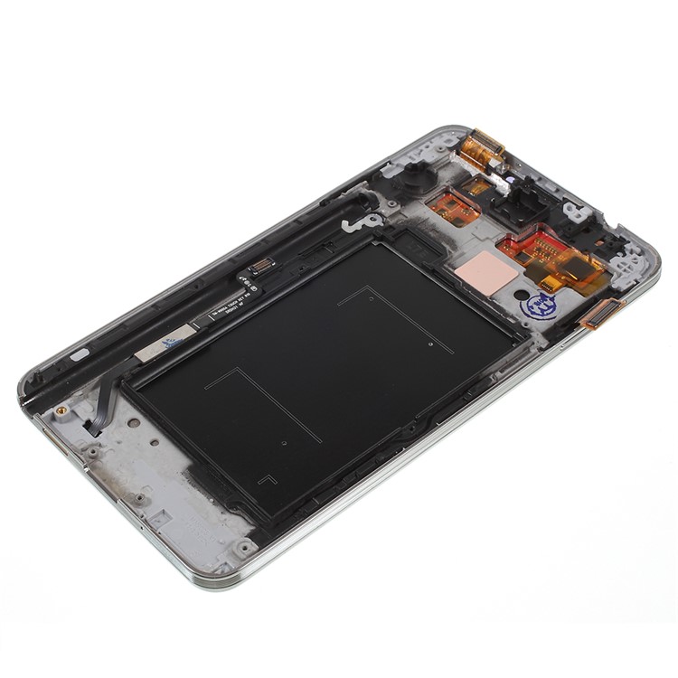 LCD Screen and Digitizer Assembly + Frame Replacement for Samsung Galaxy note 3 N9005 with Screen Brightness IC - White-7